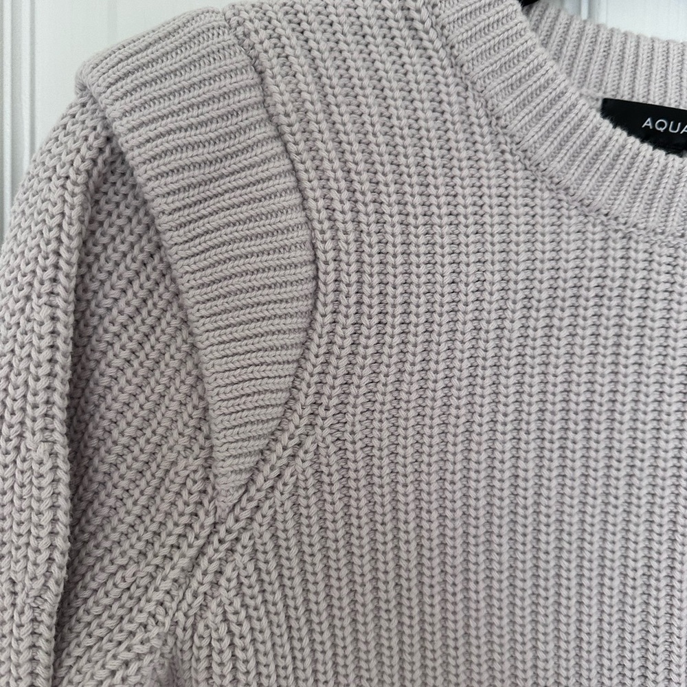 Aqua Chunky knit sweater